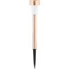 Outdoor Expressions Copper 2.10 Lumens Metal Mini Solar Path Light