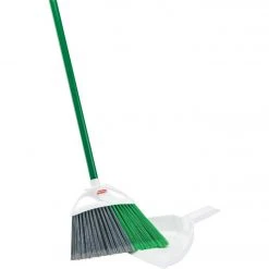 Libman 11 In. W. X 53.5 In. L. Steel Handle Precision Angle Broom With Dustpan