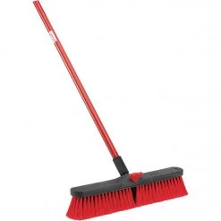 Libman 18 In. W. X 64 In. L. Steel Handle Multi-Surface Medium Sweep Push Broom