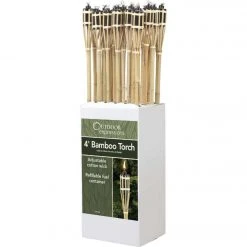 Outdoor Expressions 48 In. Natural Bamboo Patio Torch -furniture shop ItemImage 701365 q5wmdp bk7rw8 6ea9o6