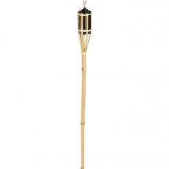 Outdoor Expressions 48 In. Natural Bamboo Patio Torch -furniture shop ItemImage 701365 q5wmdq 3apfd4 kijzj