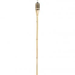 Outdoor Expressions 48 In. Natural Bamboo Patio Torch -furniture shop ItemImage 701365 q5wmdr 6qomio 3dfanu