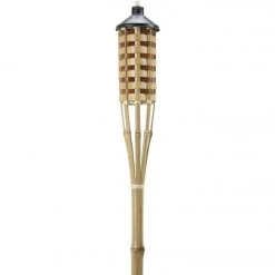 Outdoor Expressions 60 In. Natural Bamboo Patio Torch