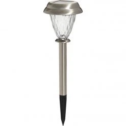 Outdoor Expressions Stainless Steel 3 Lumens Solar Path Light