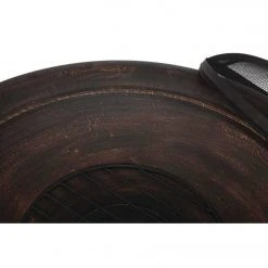 Outdoor Expressions 30 In. Antique Bronze Round Steel Fire Pit -furniture shop ItemImage 802029 q5xau5 erqqw llgtp