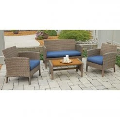 Outdoor Expressions Verona 4-Piece Chat Set -furniture shop ItemImage 810194 t79682vx9hh442hs4jh2r