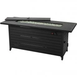 Outdoor Expressions 56 In. X 21 In. Rectangular Propane Fire Pit Table